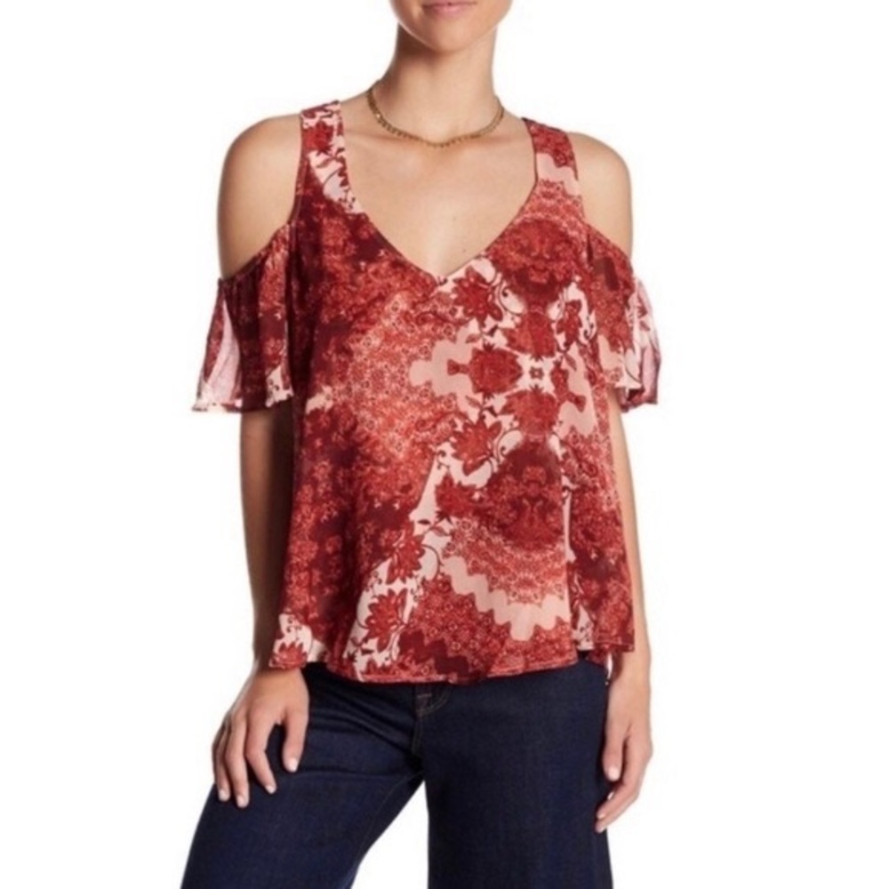 Show Me Your Mumu Hazel Ruffle Top - Size Small